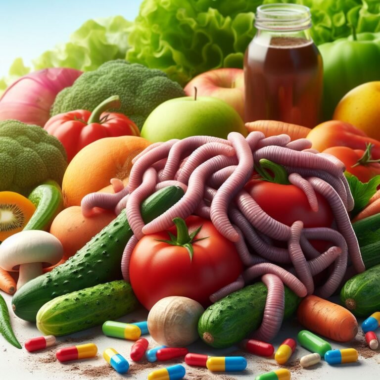 Nachweis von Antibiotika in Gemüse und Regenwürmern