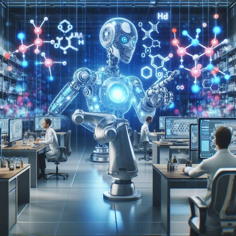 Smart Lab: Synthese ohne Mensch. Prompts: Corax Consultants LLC