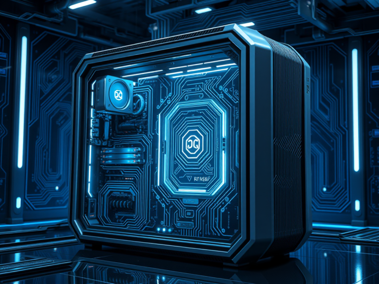 Quantencomputer. So könnte er eines Tages aussehen. Credits: LabNews Media LLC.