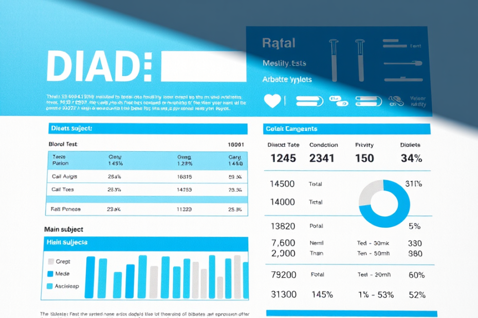 Blutwerte und Biomarker bei Diabetes. Symbolbild. Credits: LabNews Media LLC / labnews.io