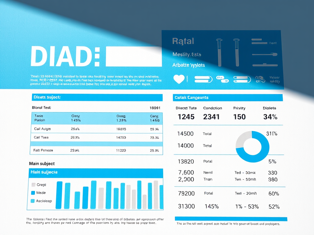 Blutwerte und Biomarker bei Diabetes. Symbolbild. Credits: LabNews Media LLC / labnews.io