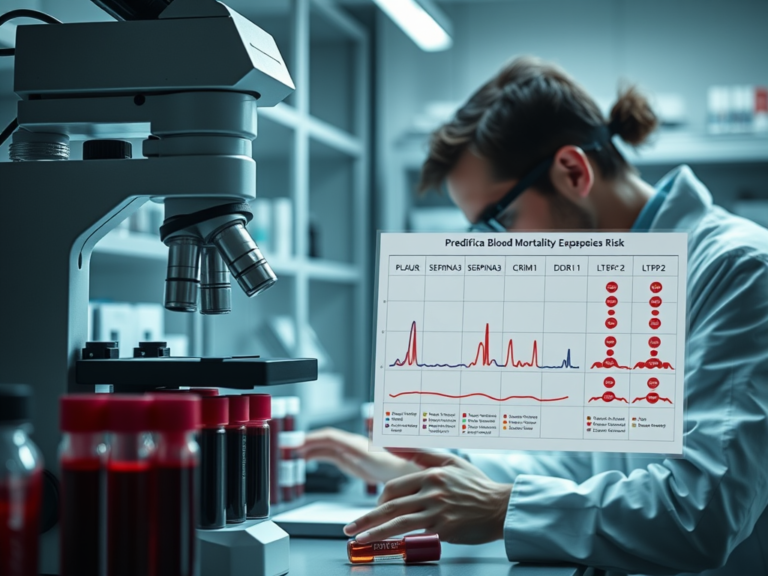 Blutproteinprofile können die Sterblichkeit vorhersagen. Symbolbild. Credits: LabNews Media LLC.
