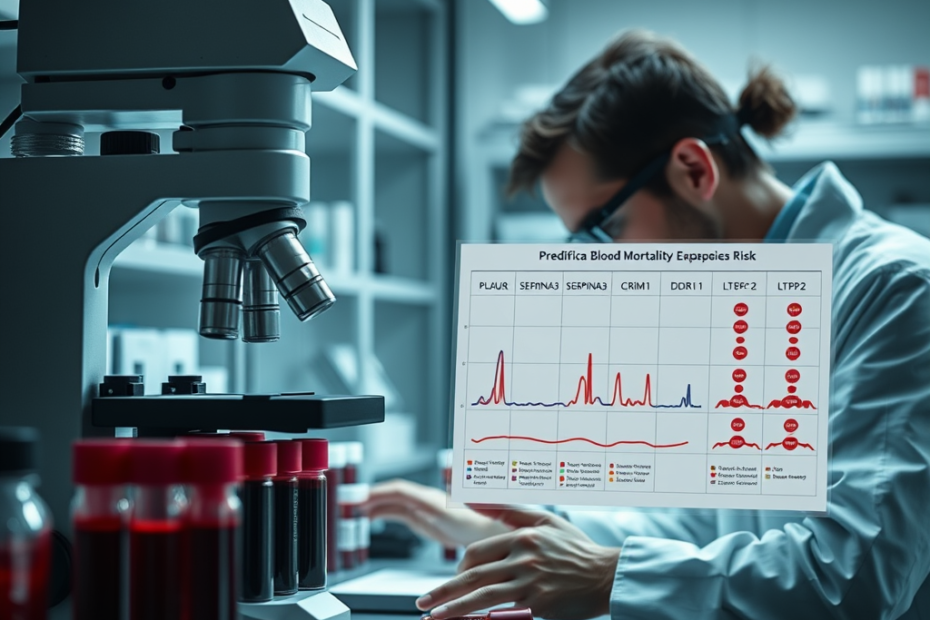 Blutproteinprofile können die Sterblichkeit vorhersagen. Symbolbild. Credits: LabNews Media LLC.