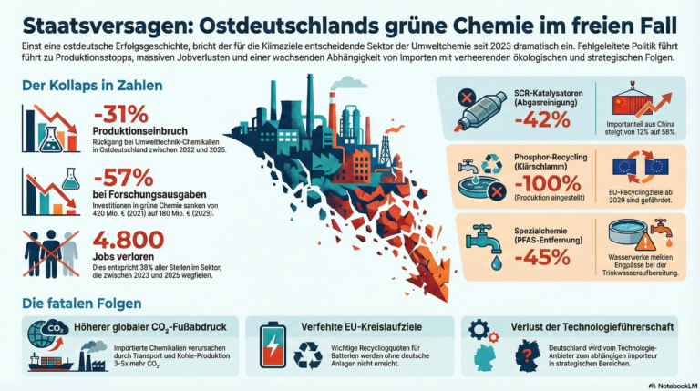 Das Staatsversagen: Wie die Bundesregierung unter Merz Ostdeutschlands Chemieindustrie fallen lässt