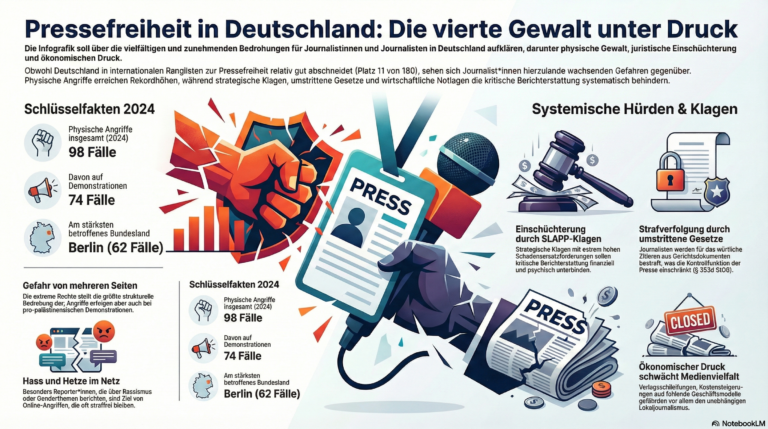 Politische Repressionen gegen kritische Journalisten in Europa: Ein Überblick mit Fokus auf Deutschland