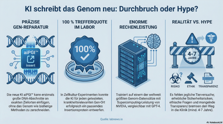 Weltweit erste KI-Modelle für programmierbare Gen-Insertion vorgestellt
