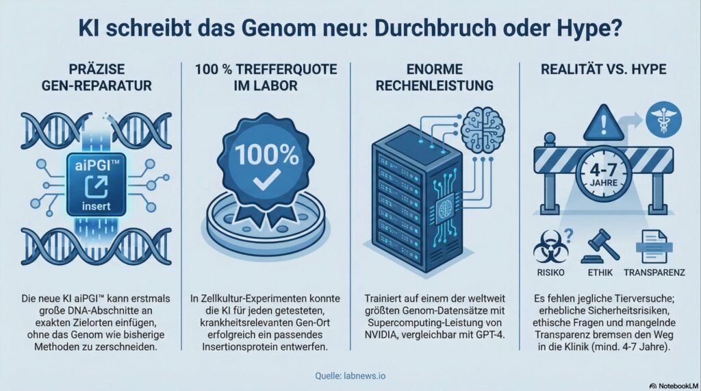 Weltweit erste KI-Modelle für programmierbare Gen-Insertion vorgestellt
